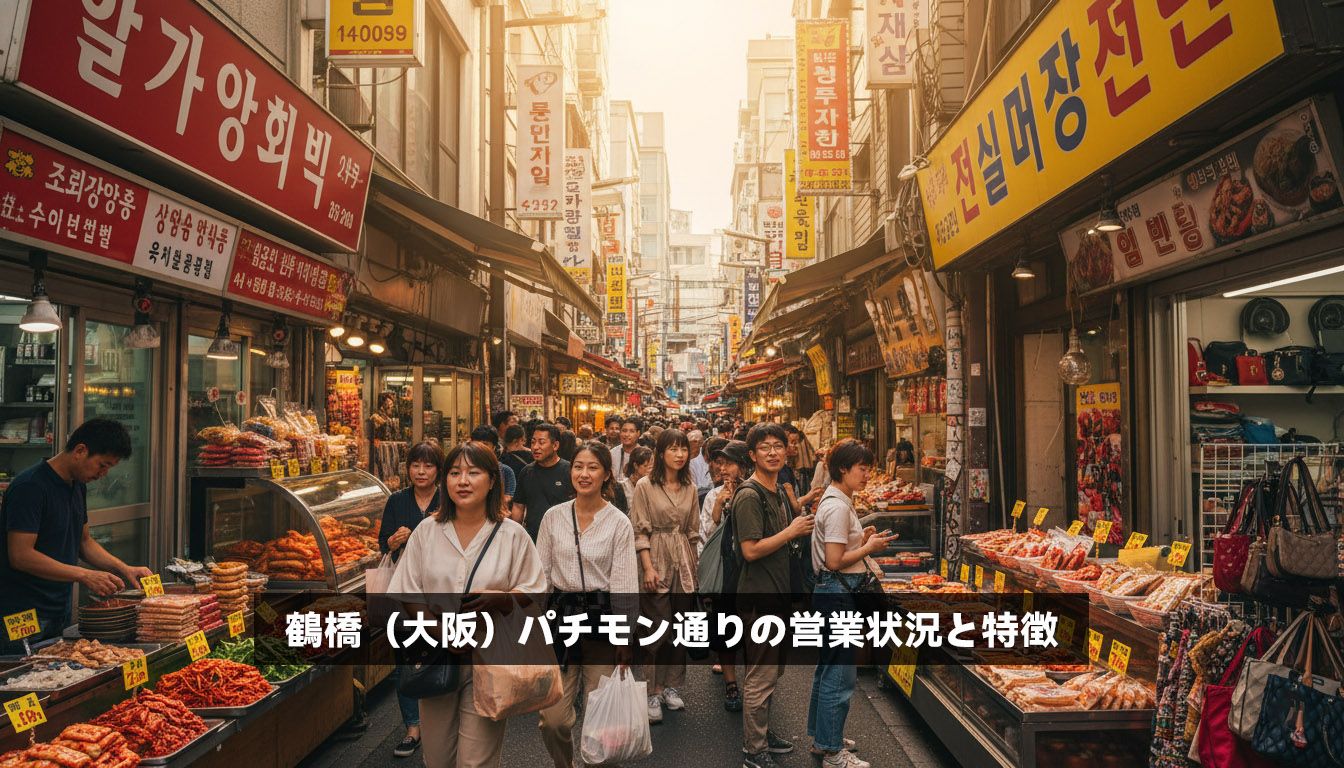鶴橋（大阪）パチモン通りの営業状況と特徴