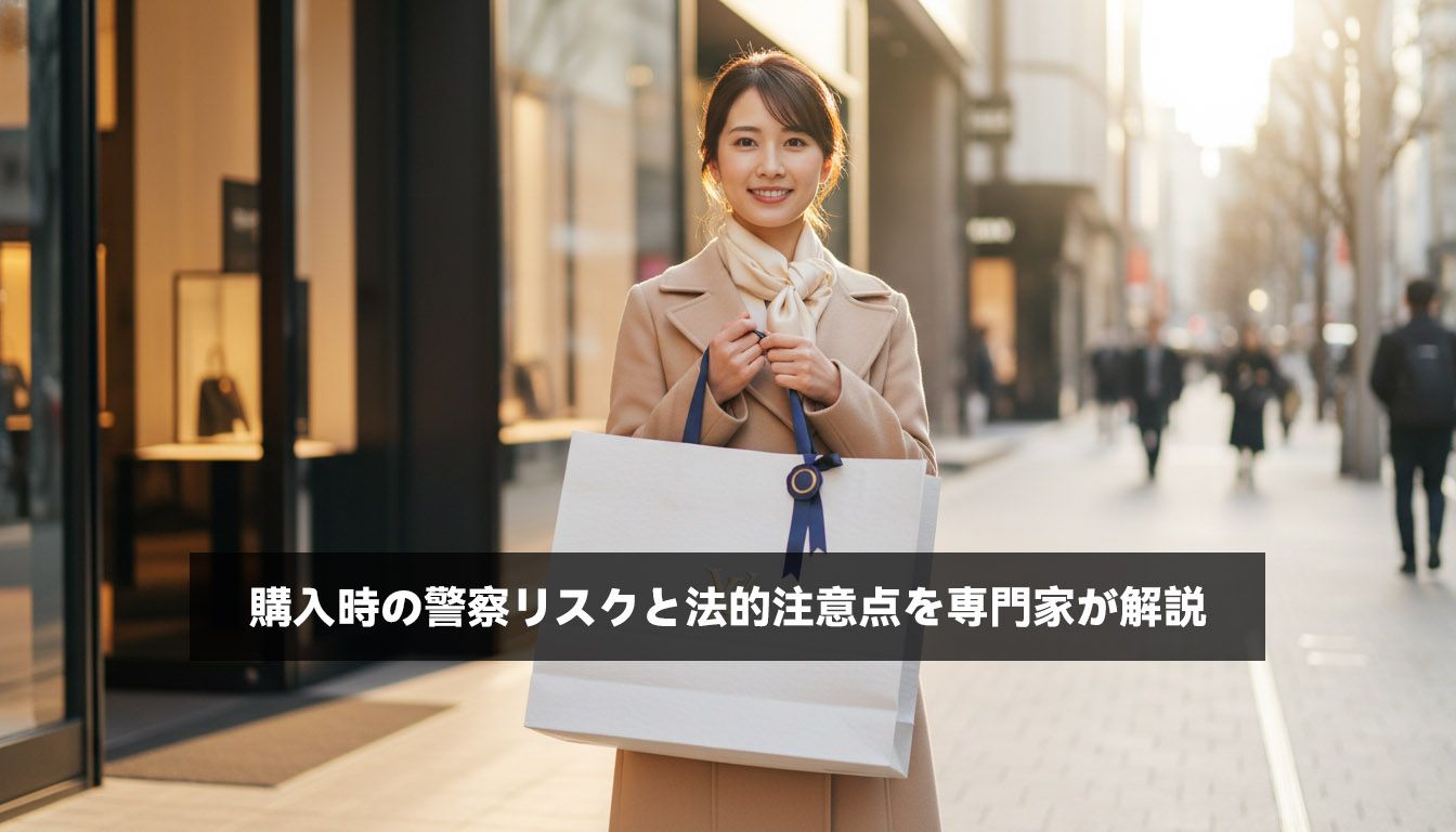 購入時の警察リスクと法的注意点を専門家が解説