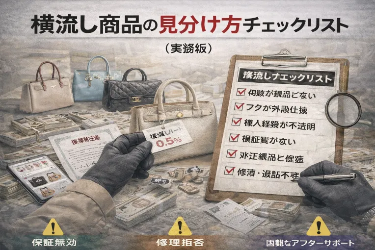 8. 横流し商品の見分け方チェックリスト（実務版）.webp