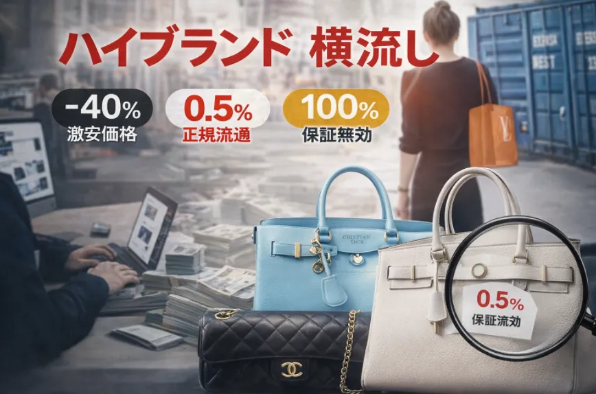 ハイブランドの「横流し」とは何か｜正規品なのに危険？実例・仕組み・見分け方と安全な購入判断