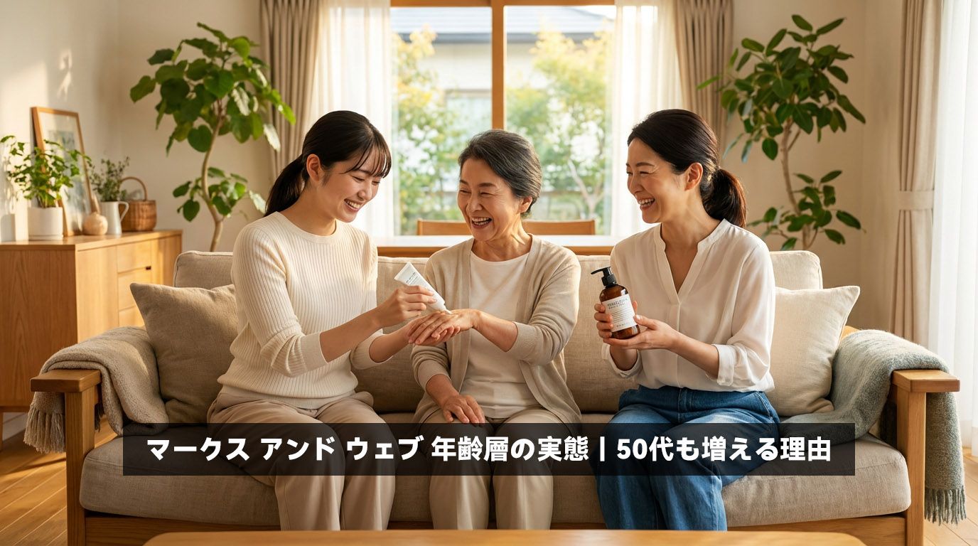 マークス アンド ウェブ 年齢層の実態｜50代も増える理由
