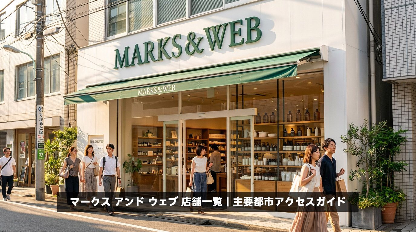 マークス アンド ウェブ 店舗一覧｜主要都市アクセスガイド