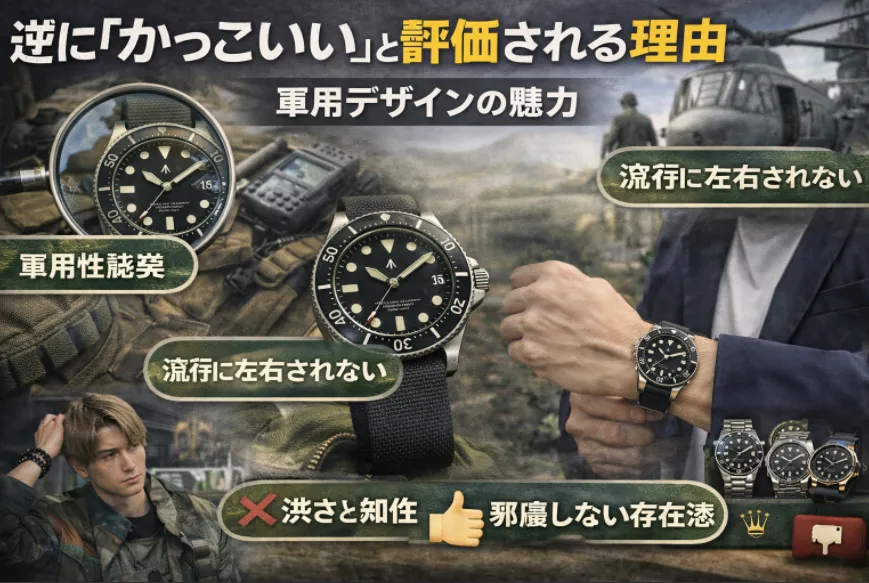 逆に「かっこいい」と評価される理由｜軍用デザインの魅力.webp