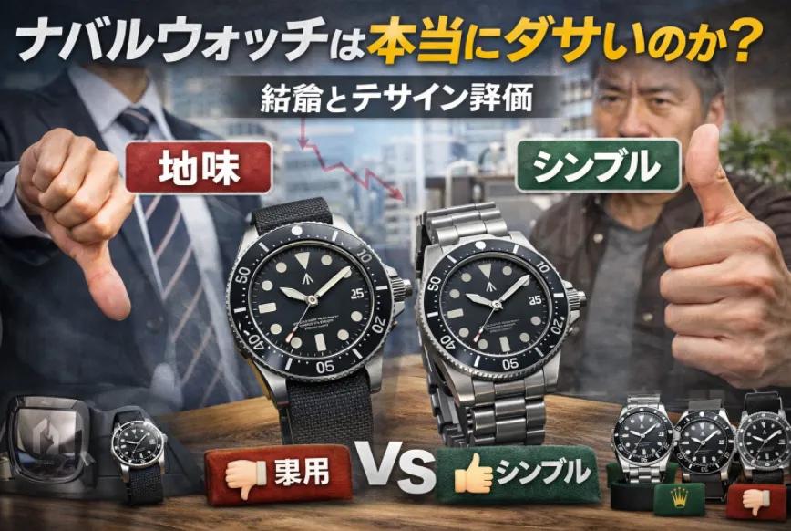 ナバルウォッチは本当にダサいのか？｜結論とデザイン評価.webp