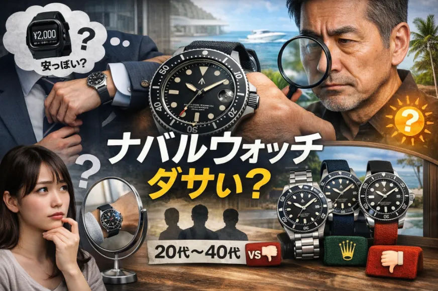 ナバルウォッチはダサい？評判の真相と、後悔しない選び方を本音で解説