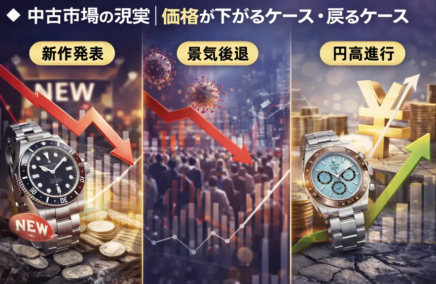 中古市場の現実｜価格が下がるケース・戻るケース.webp