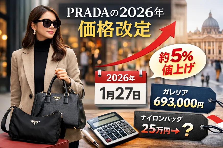 【確定】PRADA価格改定2026は1月27日｜値上げ率・対象カテゴリ・ガレリアやナイロンバッグの影響まとめ