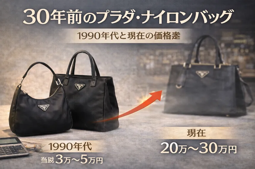 5. 30年前のプラダ・ナイロンバッグはいくらだった？現在との価格差.webp