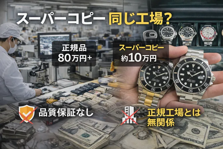 スーパーコピーは本当に正規品と同じ工場で作られているのか？業界の仕組みと現実