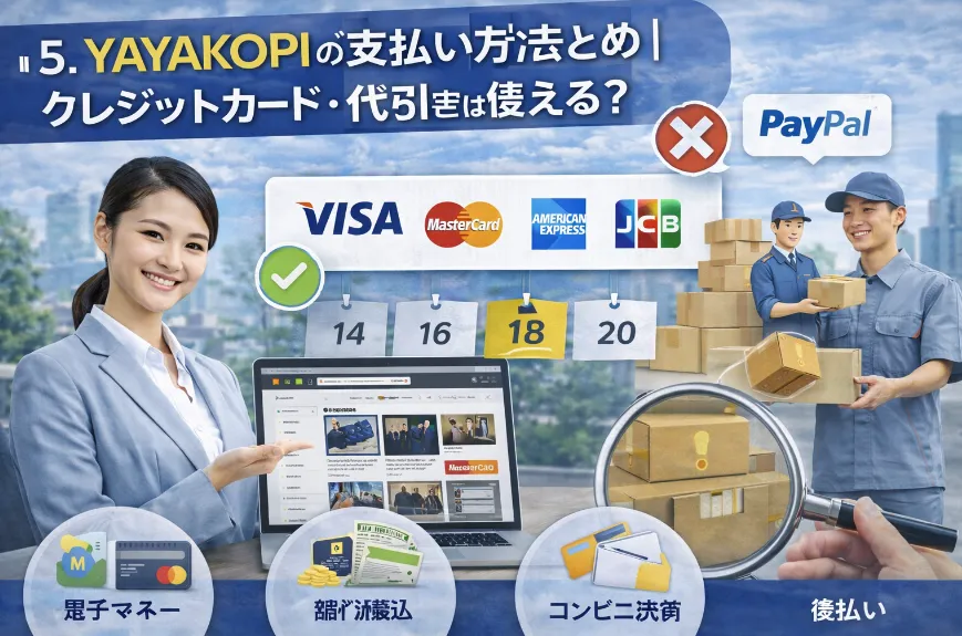 5. YAYAKOPIの支払い方法まとめ｜クレジットカード・代引きは使える？.webp