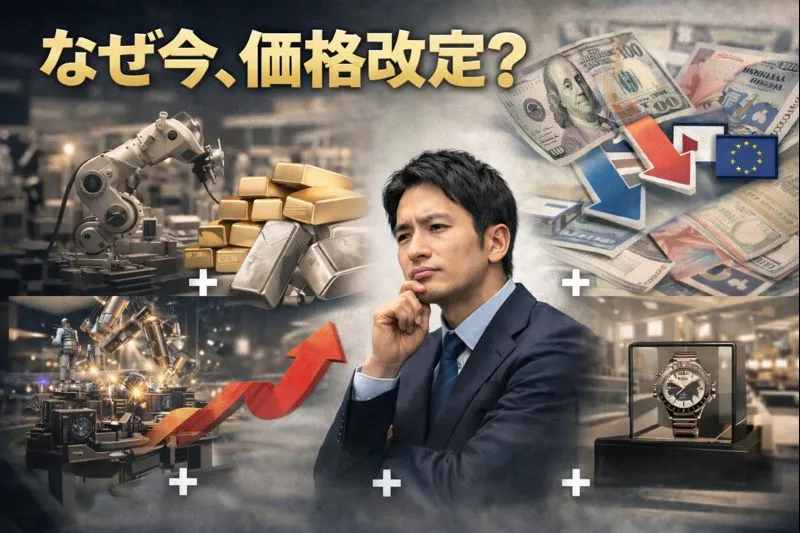 2. なぜ今、価格改定？｜背景と理由（コスト・素材・為替・ブランド戦略）.webp