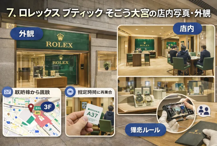 7. ロレックス ブティック そごう大宮の店内写真・外観.webp