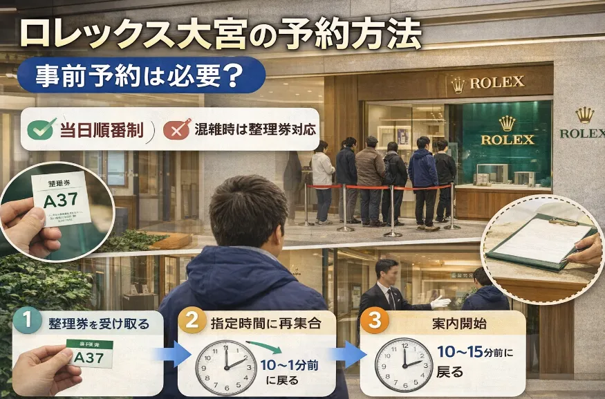5. ロレックス大宮の予約方法｜事前予約は必要？.webp