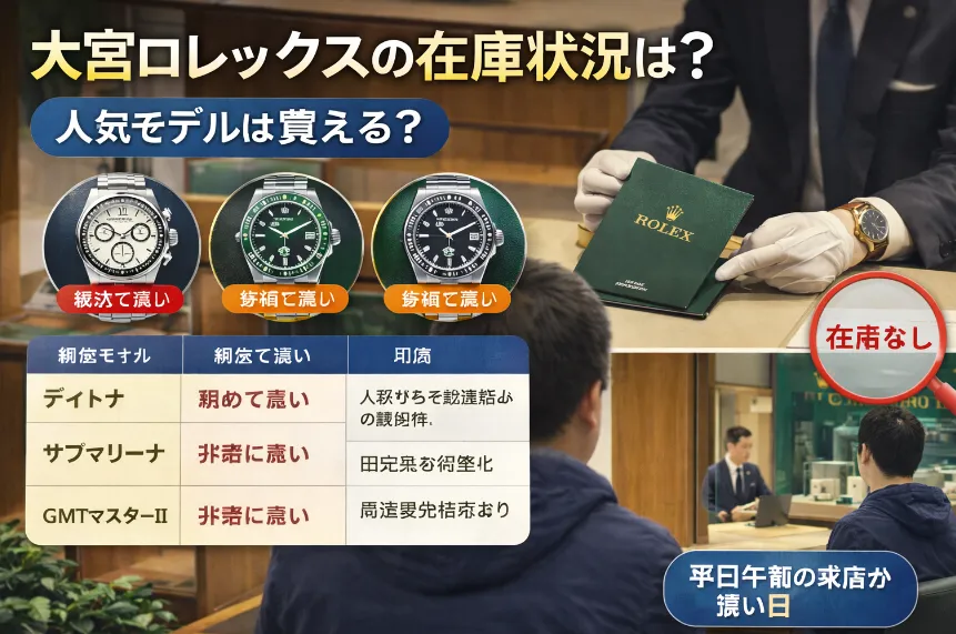 3. 大宮ロレックスの在庫状況は？人気モデルは買える？.webp