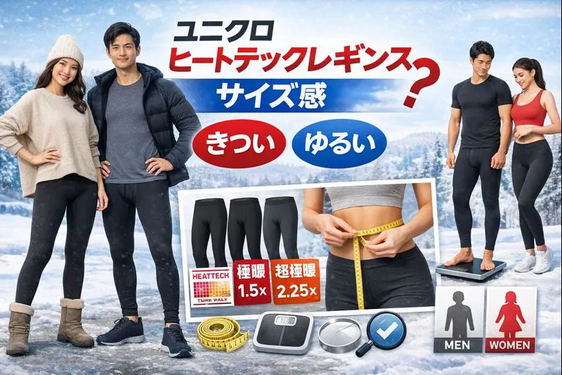 ユニクロ ヒートテックレギンスのサイズ感はどう選ぶ？｜きつい・ゆるいの違い、身長体重別の目安、メンズ／レディースの違い、失敗しない選び方と実際の口コミを徹底解説
