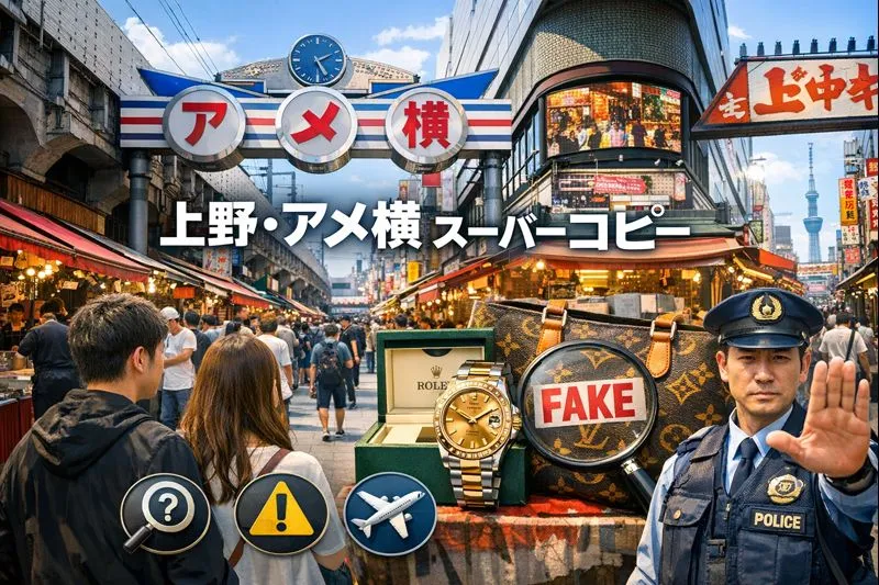 上野・アメ横にスーパーコピーはある？｜噂の真相・現在の実態・見分け方のポイント・取り締まり状況・観光客が知っておくべき注意点と安全な代替案を徹底解説