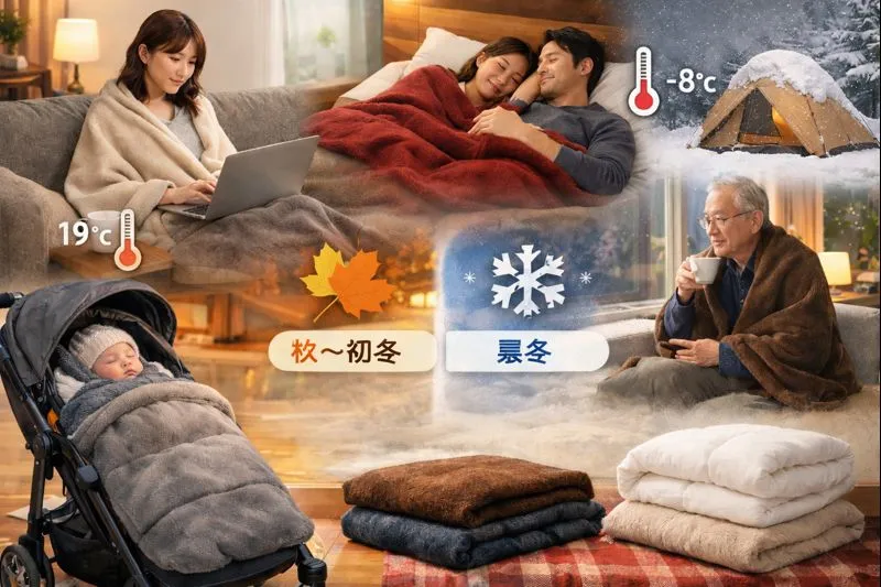 5. 素材と暖かさの現実｜ユニクロ フリースブランケットは本当に暖かい？.webp