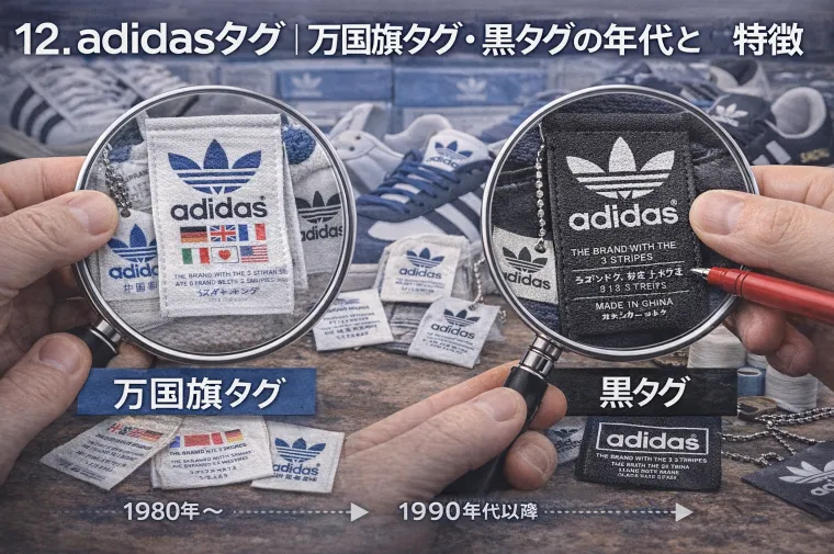 12. adidasタグ一覧｜万国旗タグ・黒タグの年代と特徴.webp