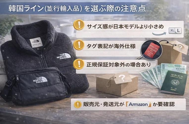 韓国ライン（並行輸入品）を選ぶ際の注意点.webp