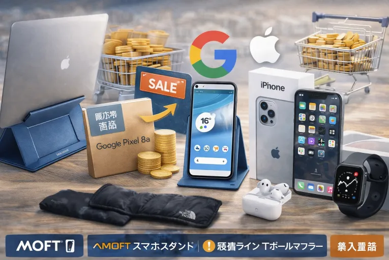 他の注目ブランド製品もチェック（MOFT・Google Pixel・Apple製品）.webp