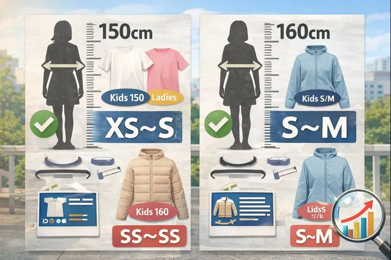 2. ユニクロキッズのサイズ感｜150・160は大人で言うとどれくらい？.webp