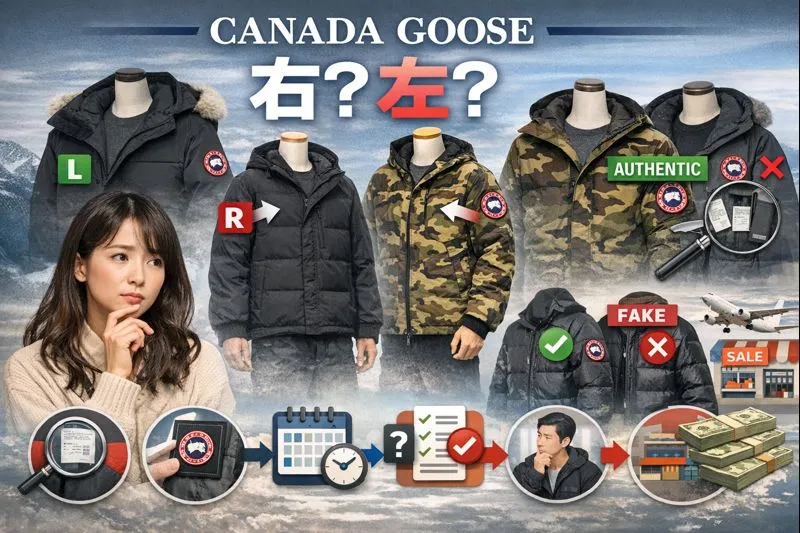 CANADA GOOSEワッペンは右左どちらが正しい？｜正しい位置の結論・モデル別の違い・偽物との見分け方・購入前に確認すべきポイントを徹底解説