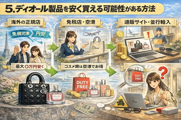 5. ディオール製品を安く買える可能性がある方法.webp