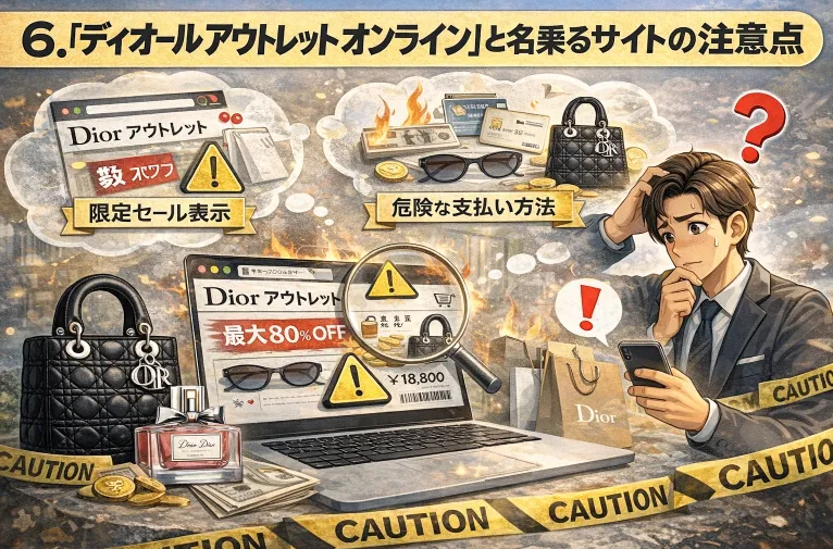 6. 「ディオール アウトレット オンライン」と名乗るサイトの注意点.webp
