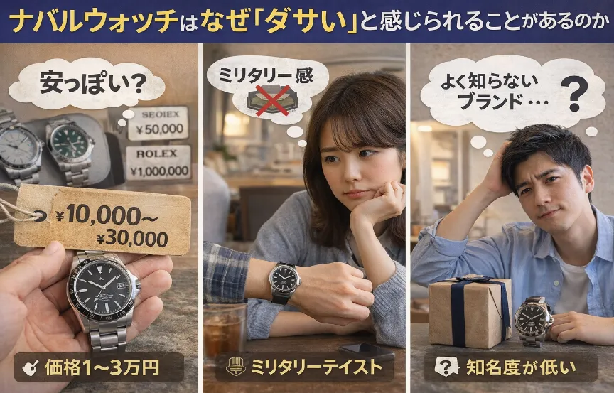 1. ナバルウォッチはなぜ「ダサい」と感じられることがあるのか.webp