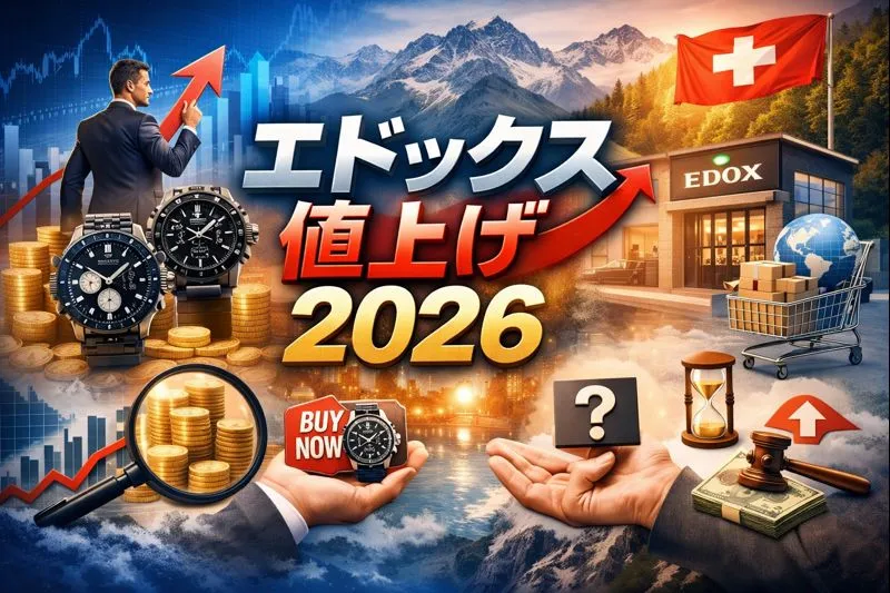 エドックス 値上げ 2026｜価格改定の背景・人気モデルへの影響・過去の価格推移・正規店と並行輸入の違い・今後の買い時を徹底解説！