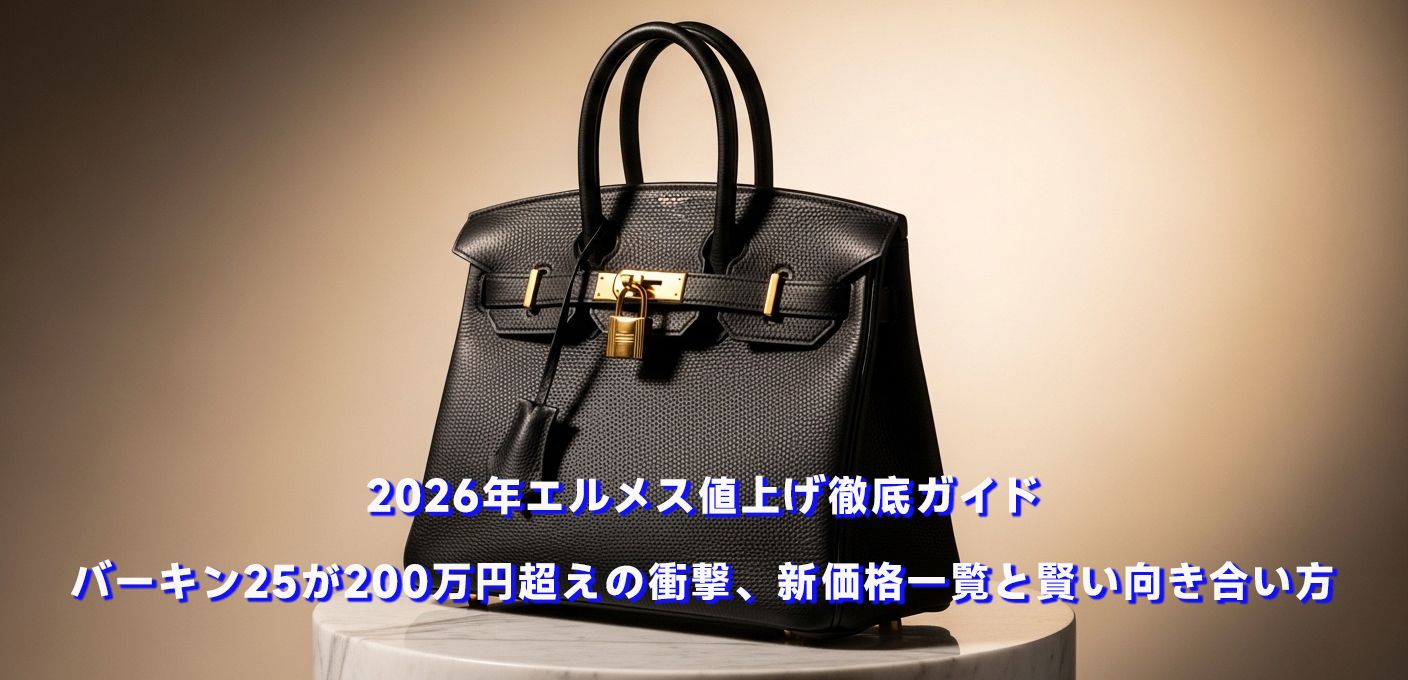 2026年エルメス値上げ徹底ガイド｜バーキン25が200万円超えの衝撃、新価格一覧と賢い向き合い方