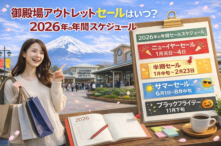 2. 御殿場アウトレット セールはいつ？2026年の年間スケジュール.webp
