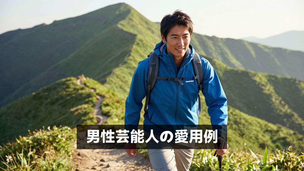 男性芸能人の愛用例