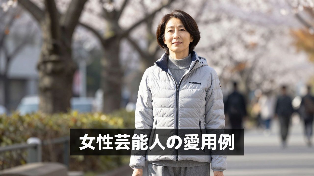 女性芸能人の愛用例
