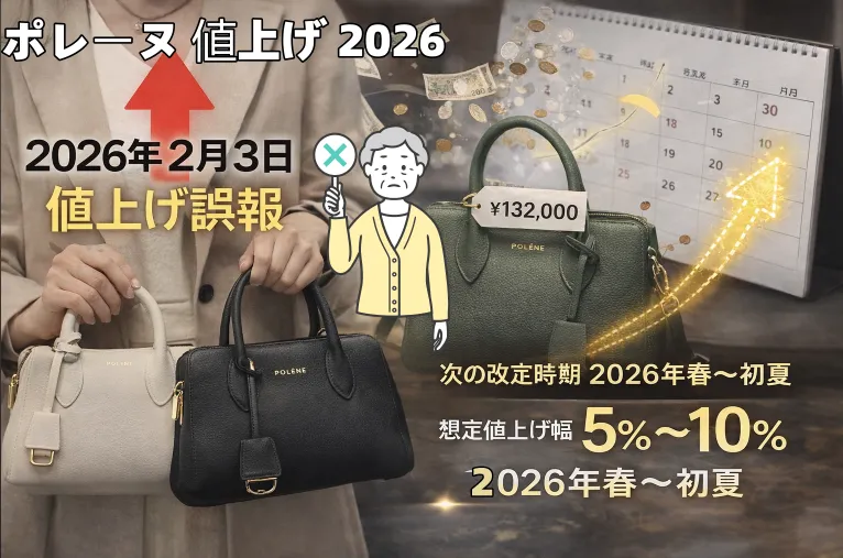 【公式誤報を訂正】ポレーヌ 値上げは2026年2月3日ではない｜次の改定時期予想と想定される値上げ幅（％）