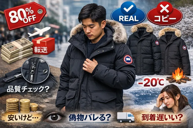 カナダグースのコピーを買ってみた正直レビュー｜品質・サイズ感・本物との違いと注意点【2026体験談】