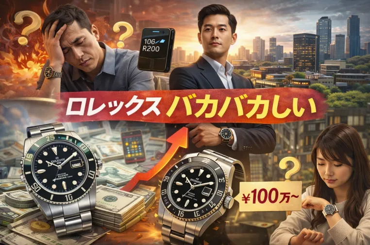 ロレックスはバカバカしい？時代遅れ・恥ずかしいと言われる理由と後悔しない選び方【2026最新】