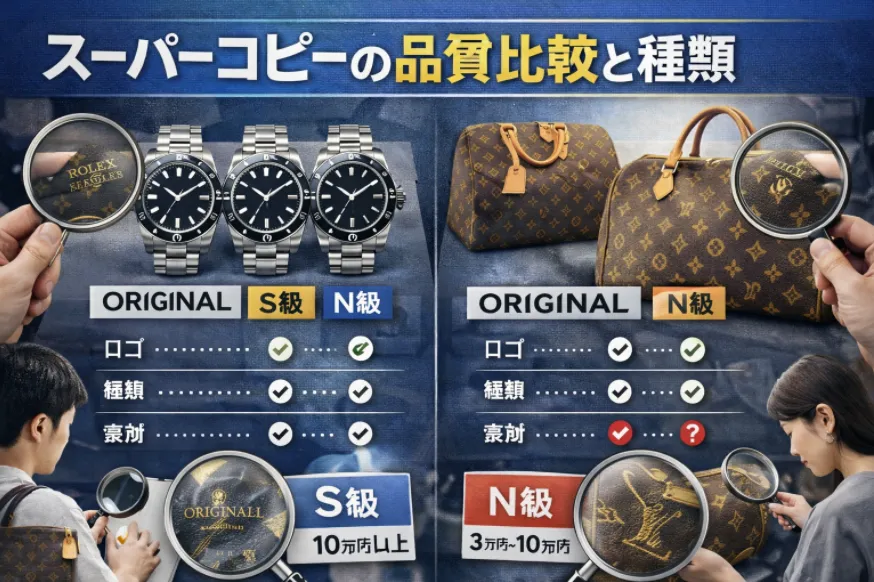 3. スーパーコピーの品質比較と種類.webp