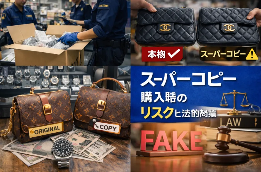 3. スーパーコピー購入時のリスクと法的問題.webp