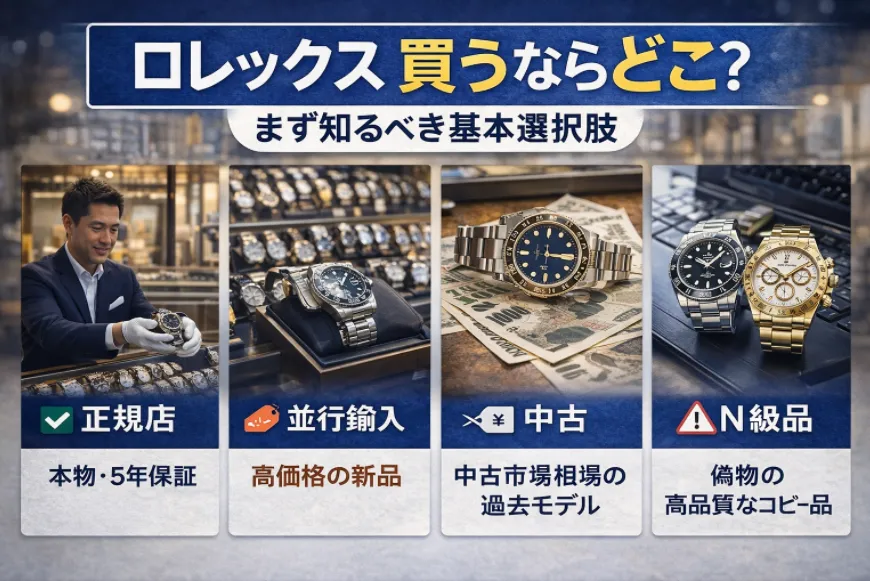 1. ロレックス 買うならどこ？まず知るべき基本選択肢.webp