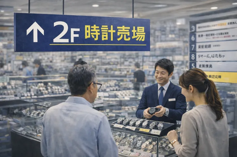 6 店舗情報｜梅田店の腕時計売り場は何階？.webp