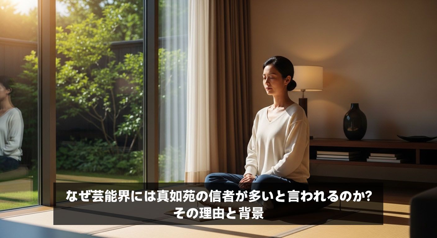 なぜ芸能界には真如苑の信者が多いと言われるのか？その理由と背景