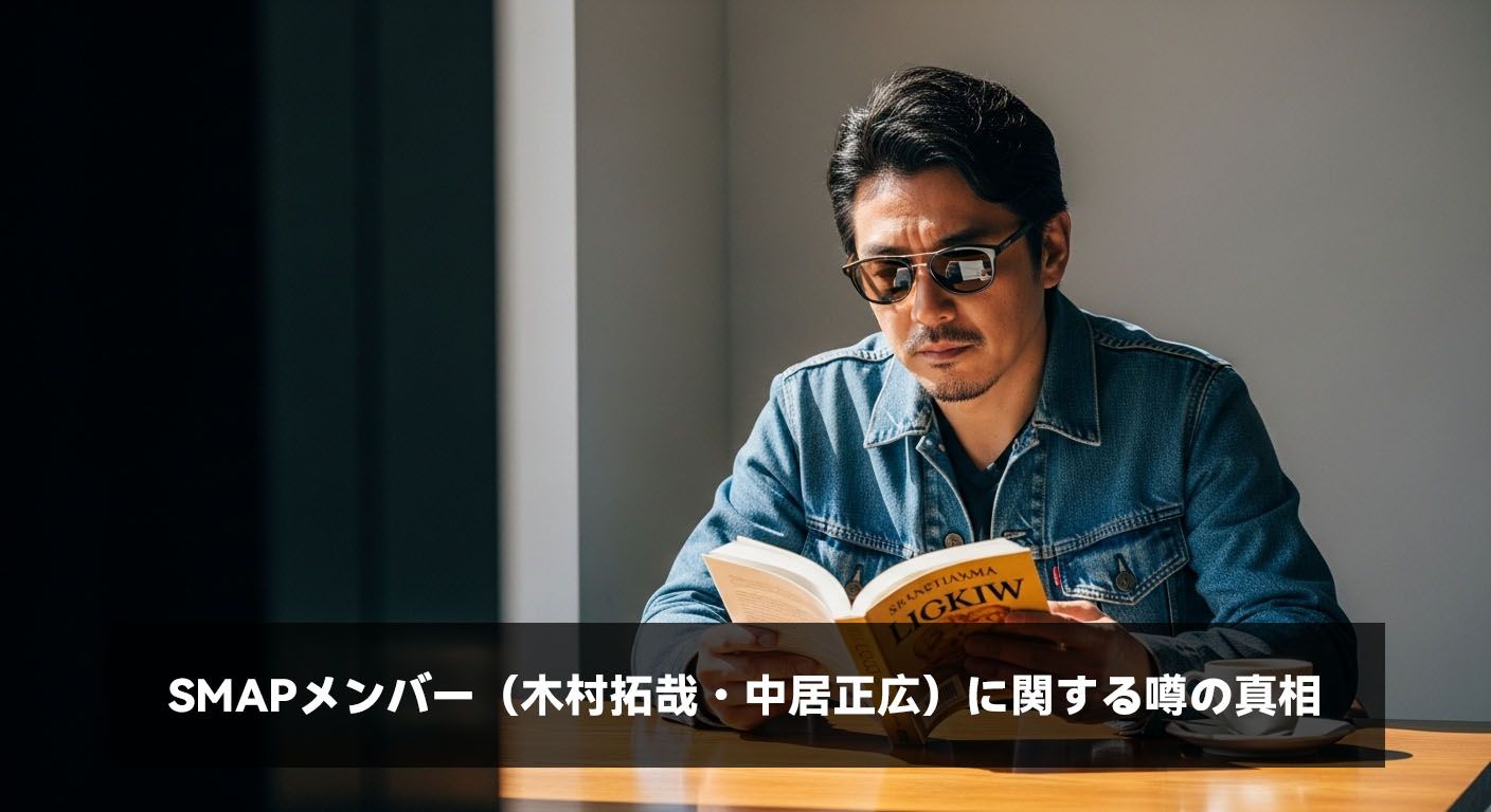 SMAPメンバー（木村拓哉・中居正広）に関する噂の真相
