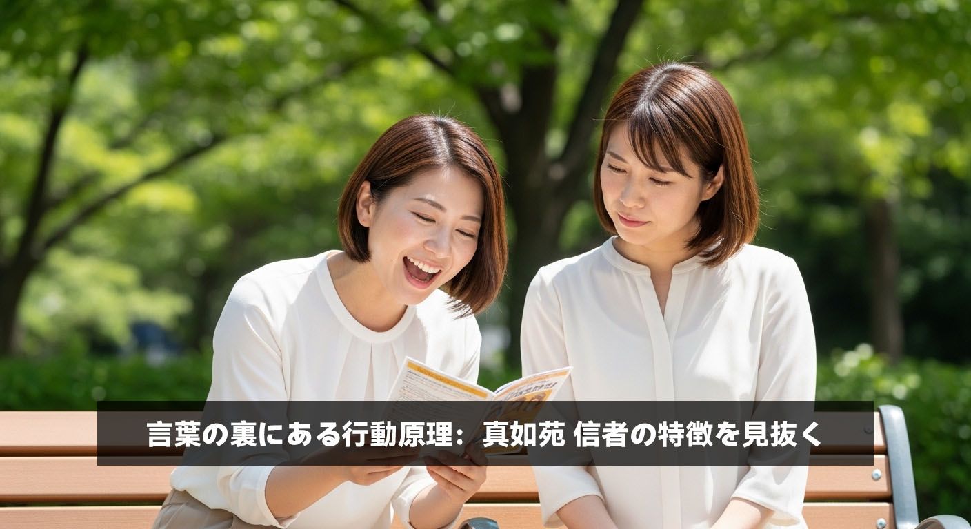 言葉の裏にある行動原理：真如苑 信者の特徴を見抜く