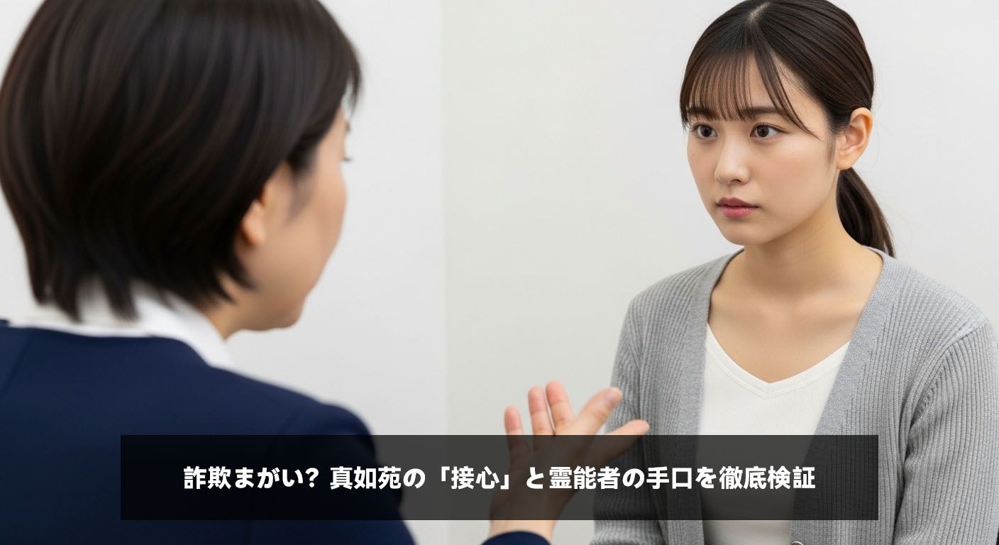 詐欺まがい？真如苑の「接心」と霊能者の手口を徹底検証