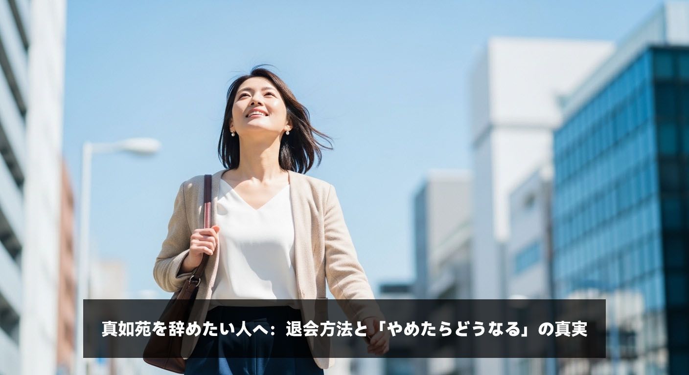 真如苑を辞めたい人へ：退会方法と「やめたらどうなる」の真実