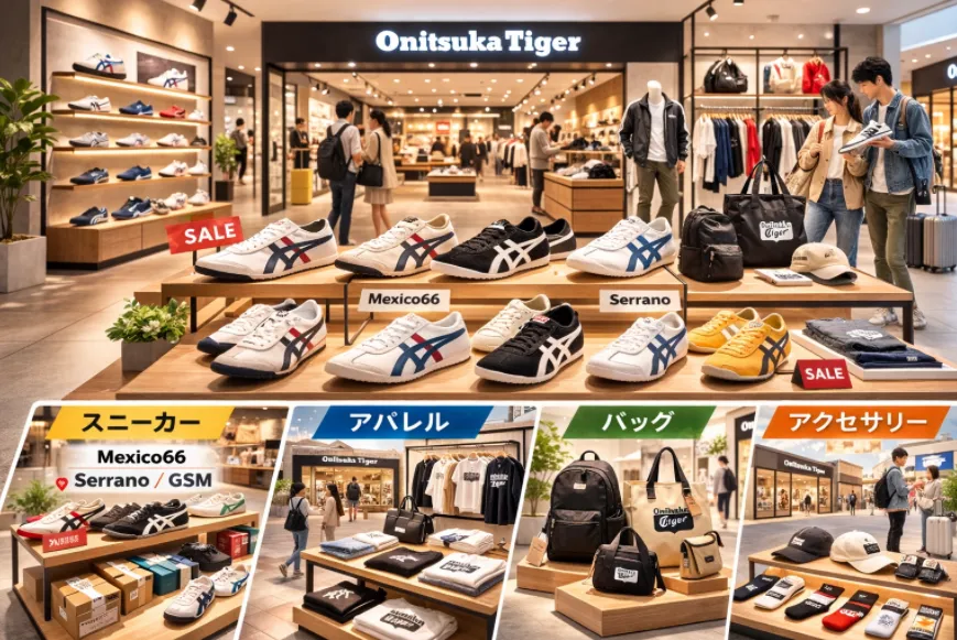 4. アウトレット店舗の品揃え｜スニーカー・アパレル・バッグ.webp