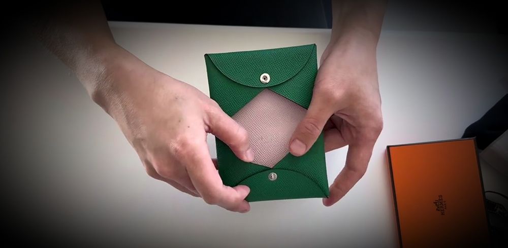 エルメス カルヴィ 名刺入れ