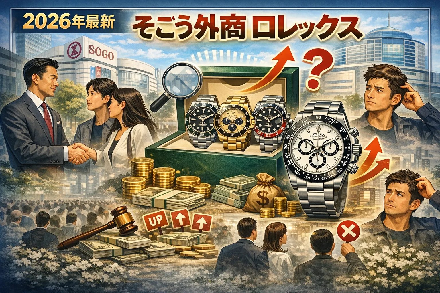 【2026年最新】そごう外商でロレックスは本当に買える？優先案内の実態・在庫構造・外商条件・デイトナ難易度まで“確率思考”で完全解説
