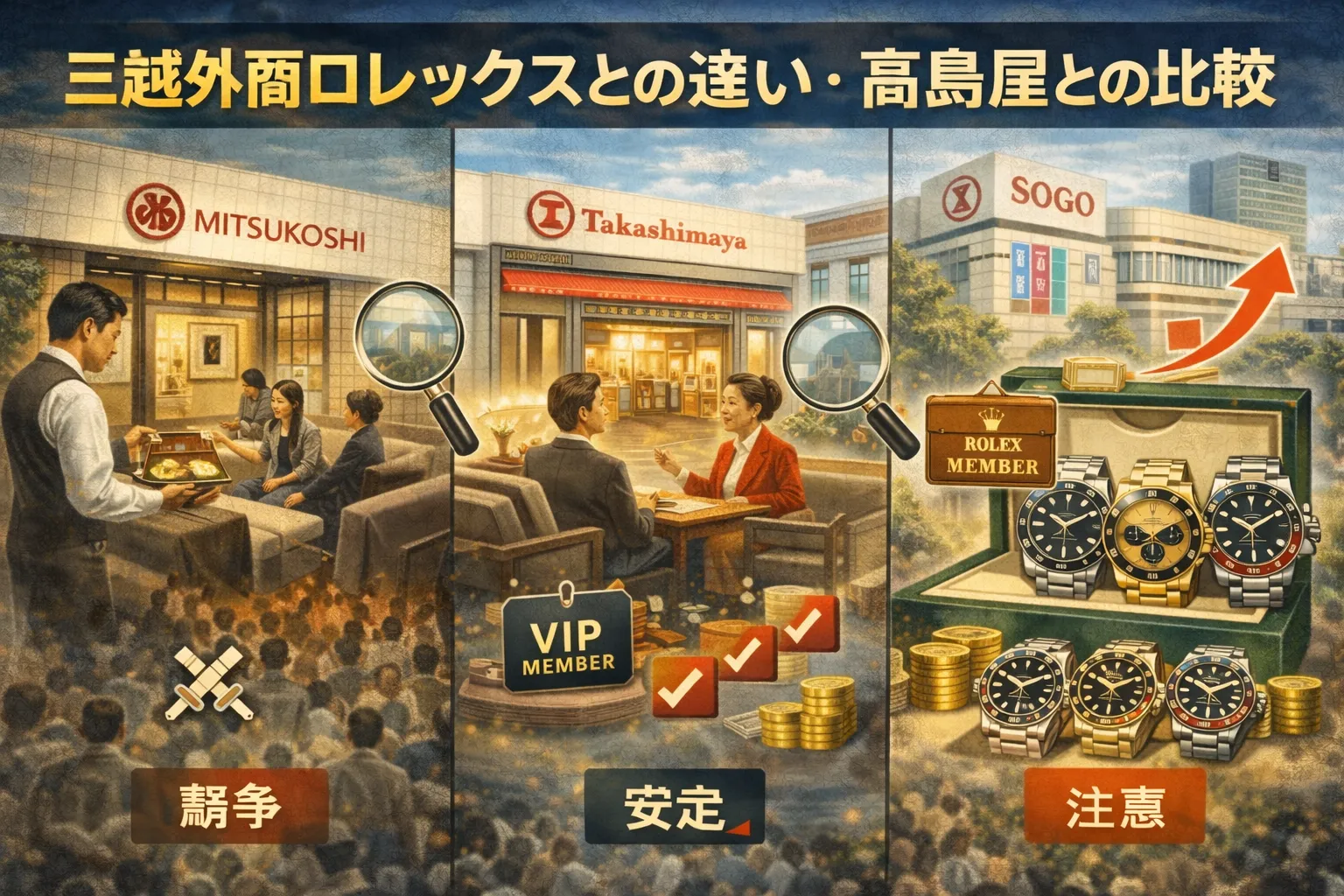 6 三越外商ロレックスとの違い・高島屋との比較.webp
